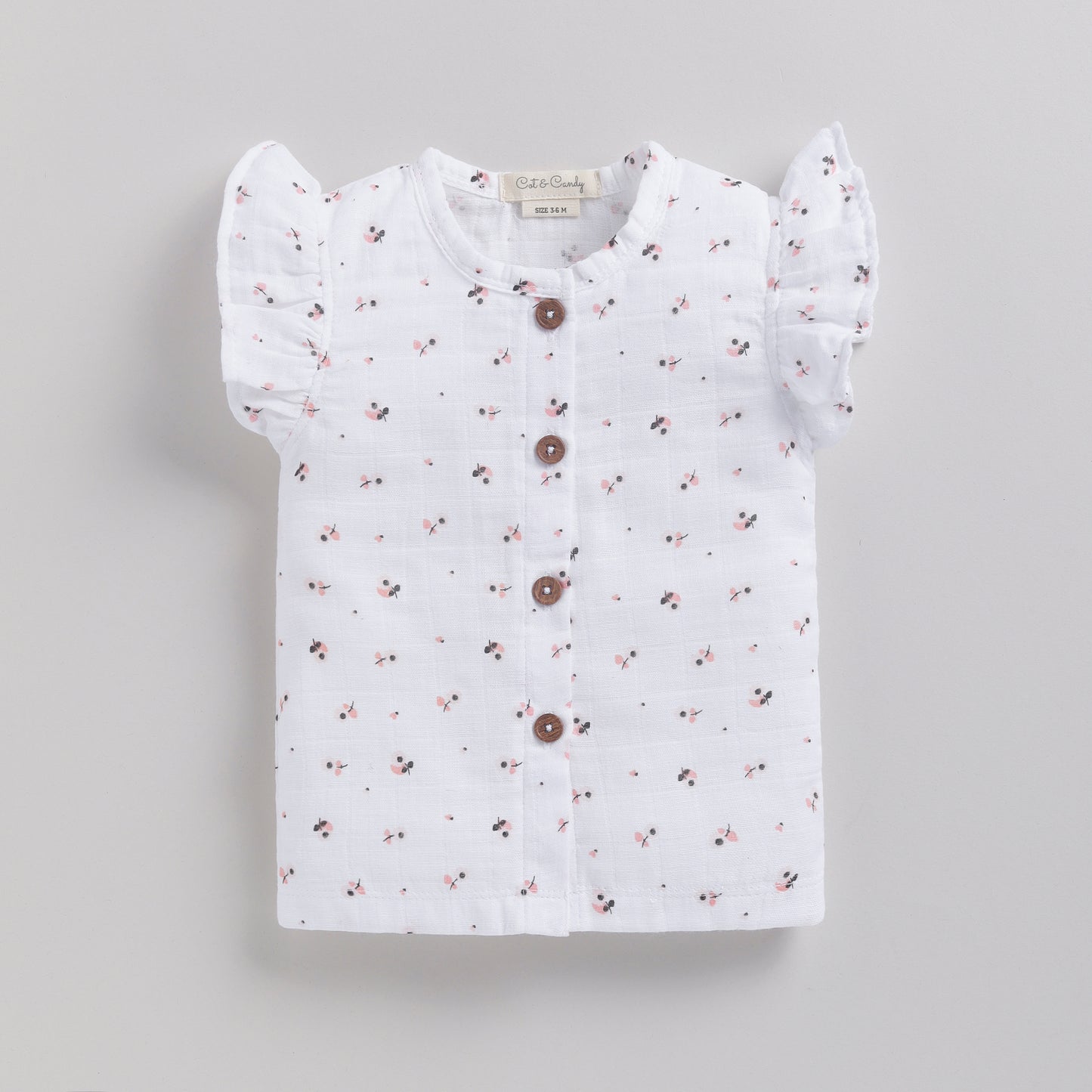 Printed Organic Muslin Jhabla Top Pack Of 2