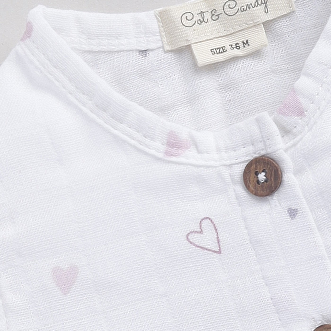 Little Heart Print Organic Jabla Top
