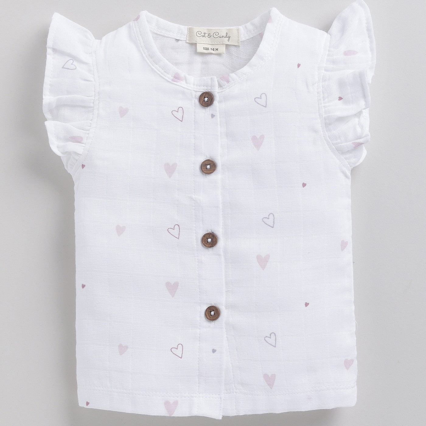 Little Heart Print Organic Jabla Top