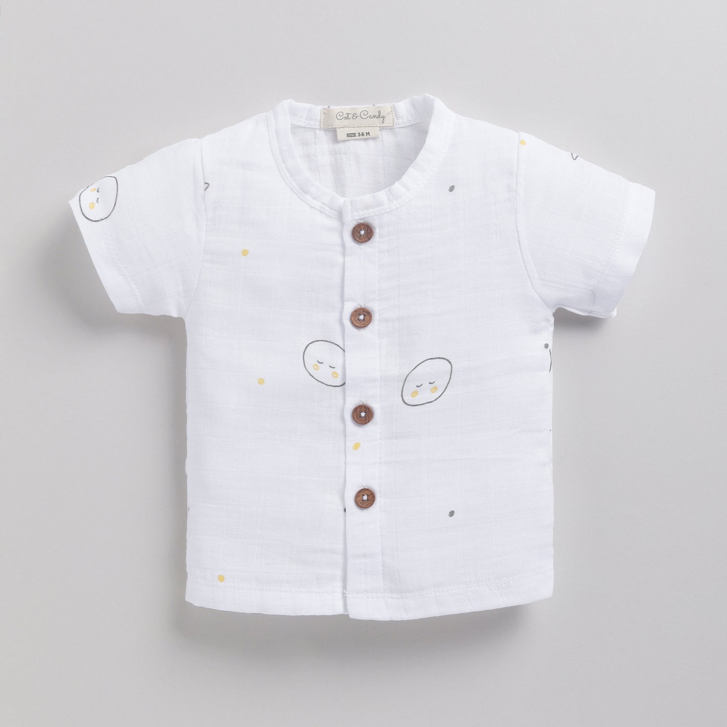 Printed Organic Muslin Jhabla Top Pack Of 3