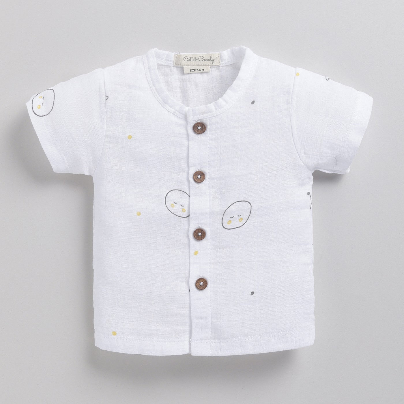 Yellow Moon Print Organic Jabla Top