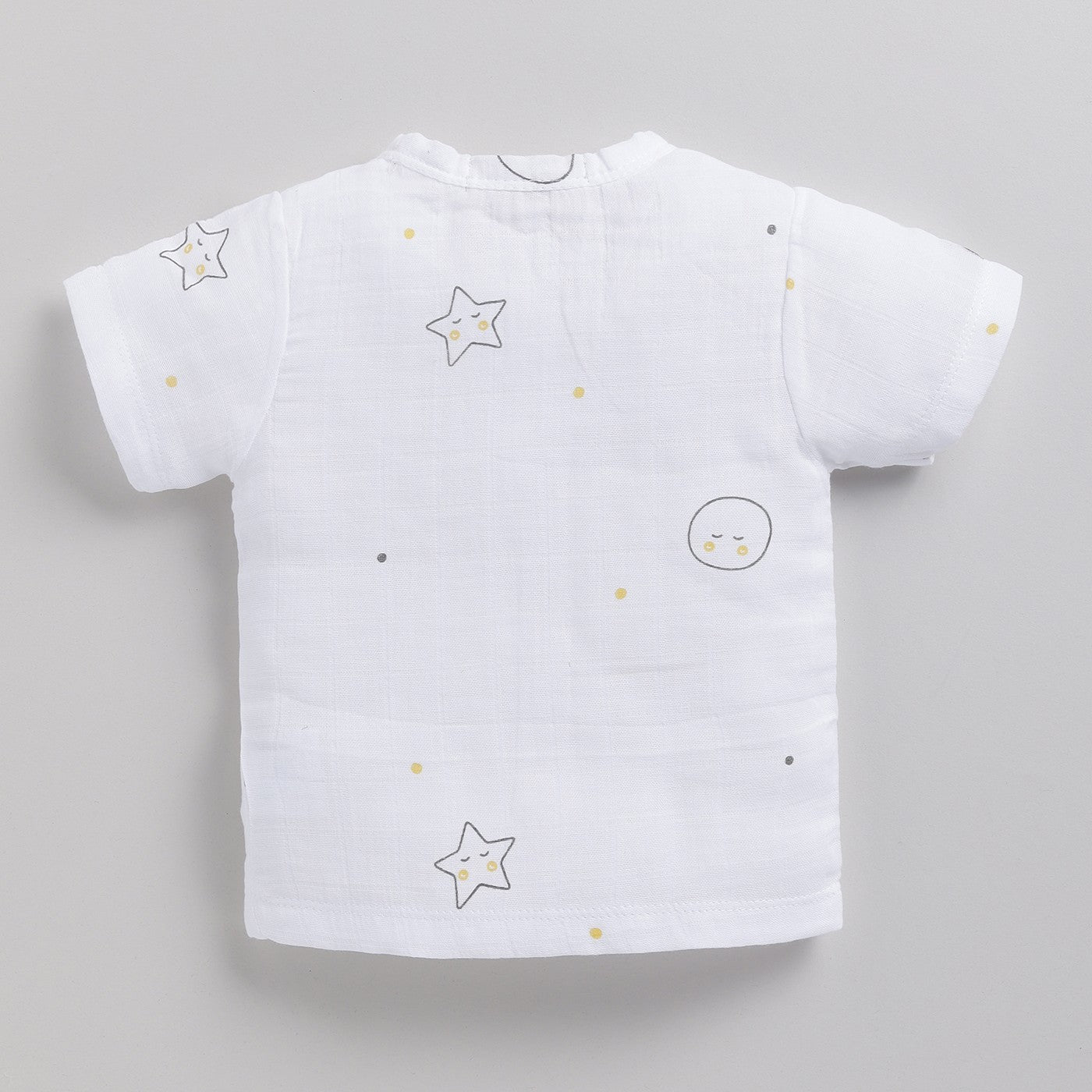 Yellow Moon Print Organic Jabla Top