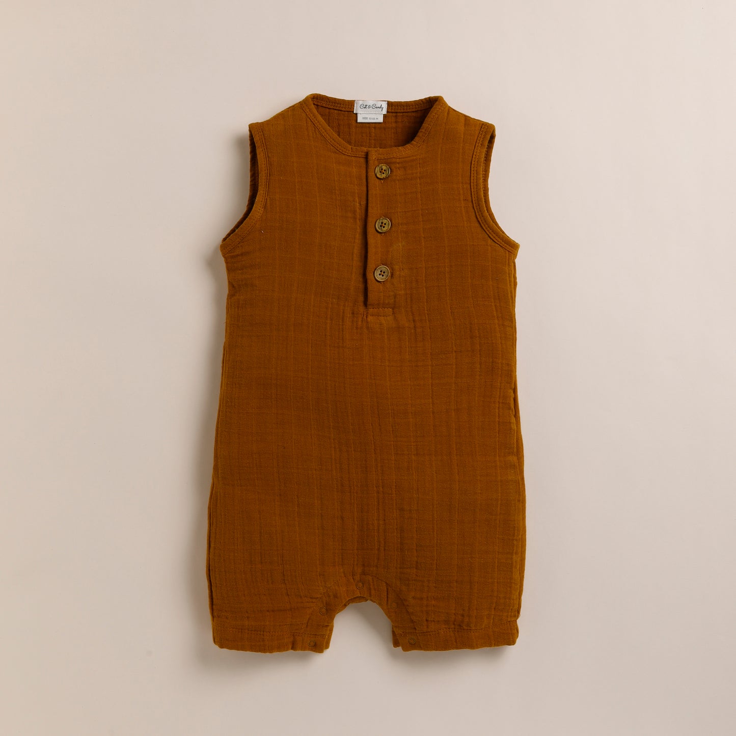 Ginger Organic Muslin Half Romper