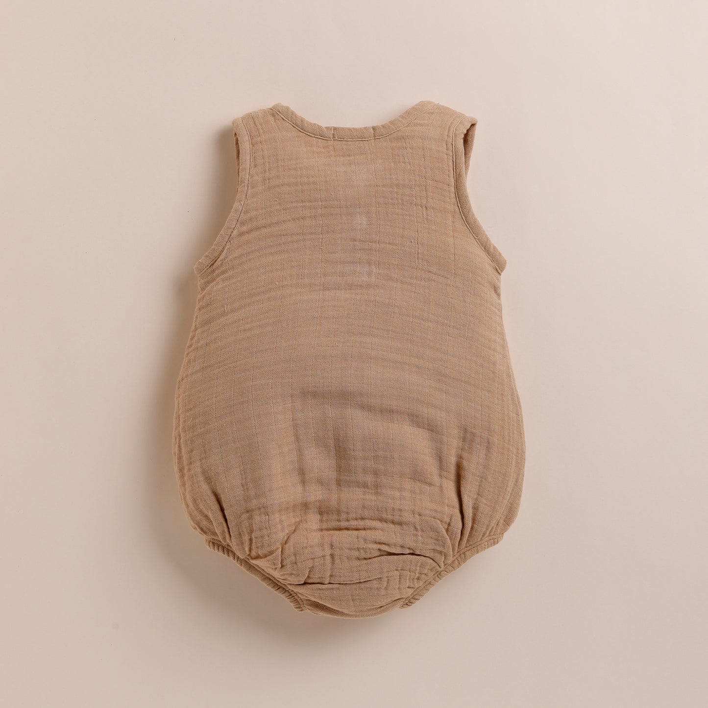 Latte Organic Muslin Bubble Romper