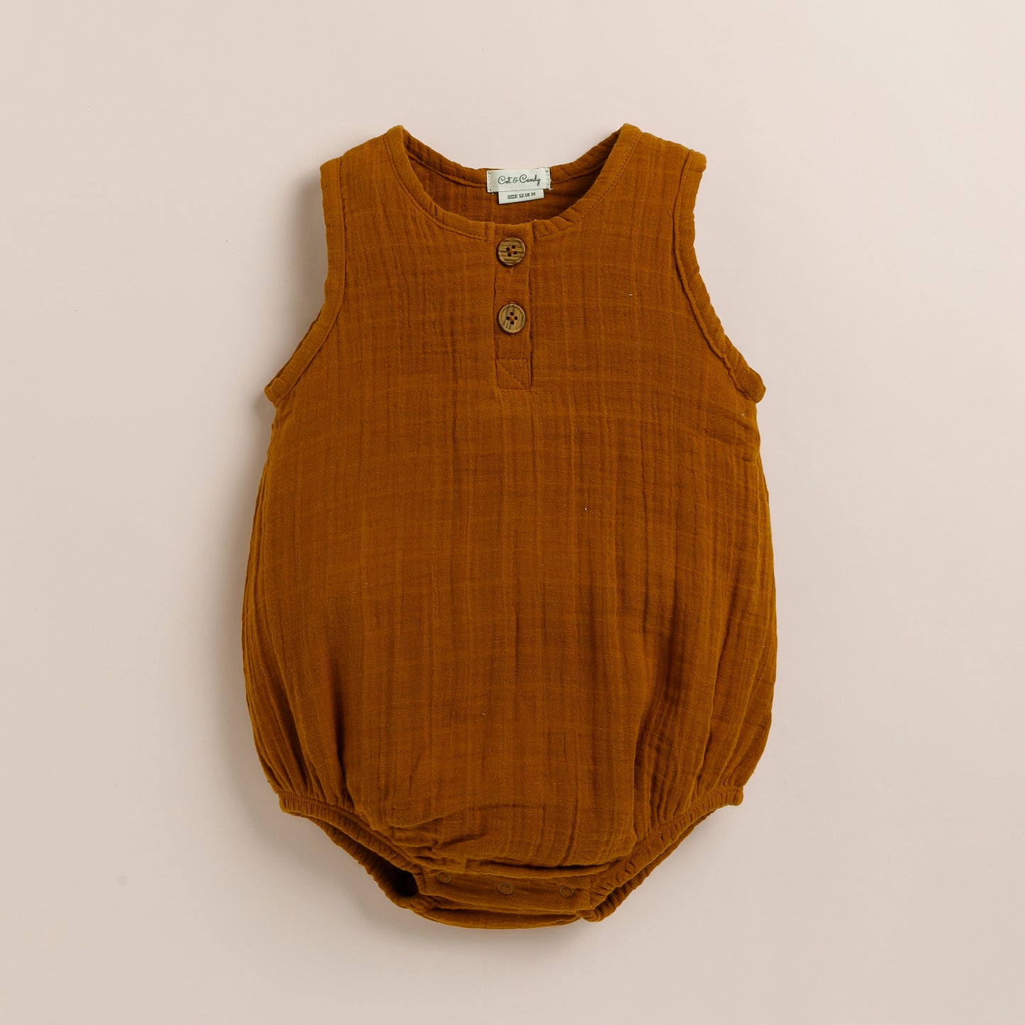 Ginger Organic Muslin Bubble Romper