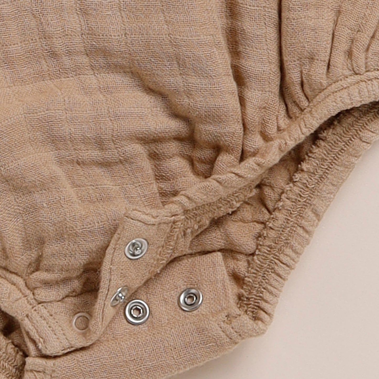 Latte Organic Muslin Bubble Romper