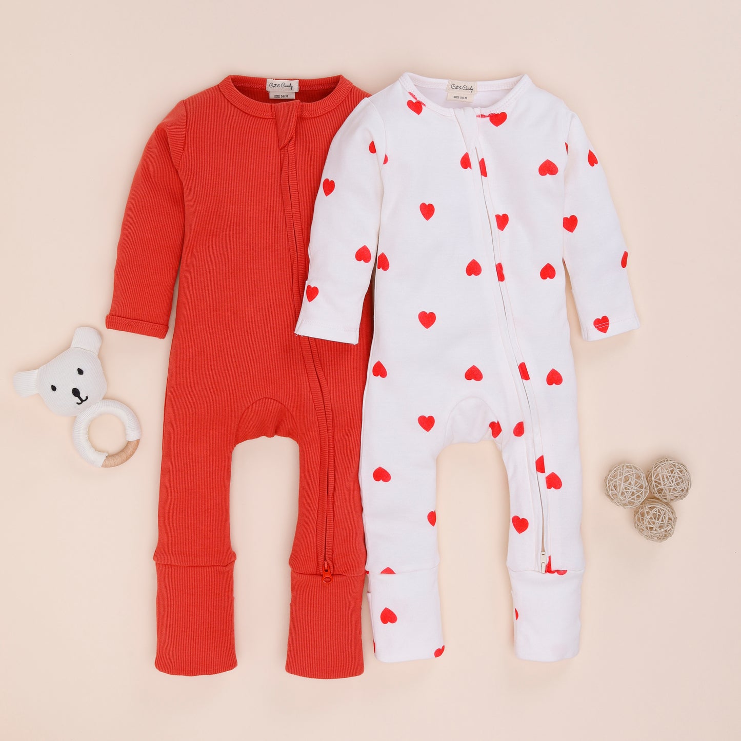 cotton full sleeve zipsuit for baby boy