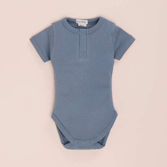 Aqua Organic Short Sleeve Bodysuit