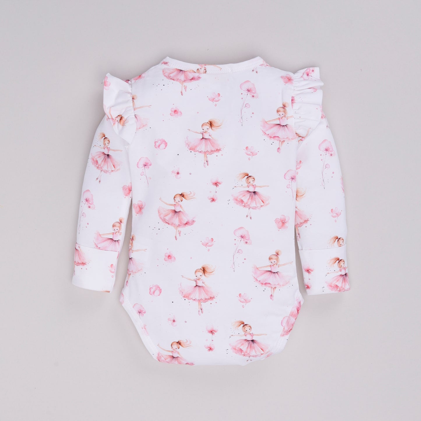 Ballerina Organic Long Sleeve Frill Bodysuit