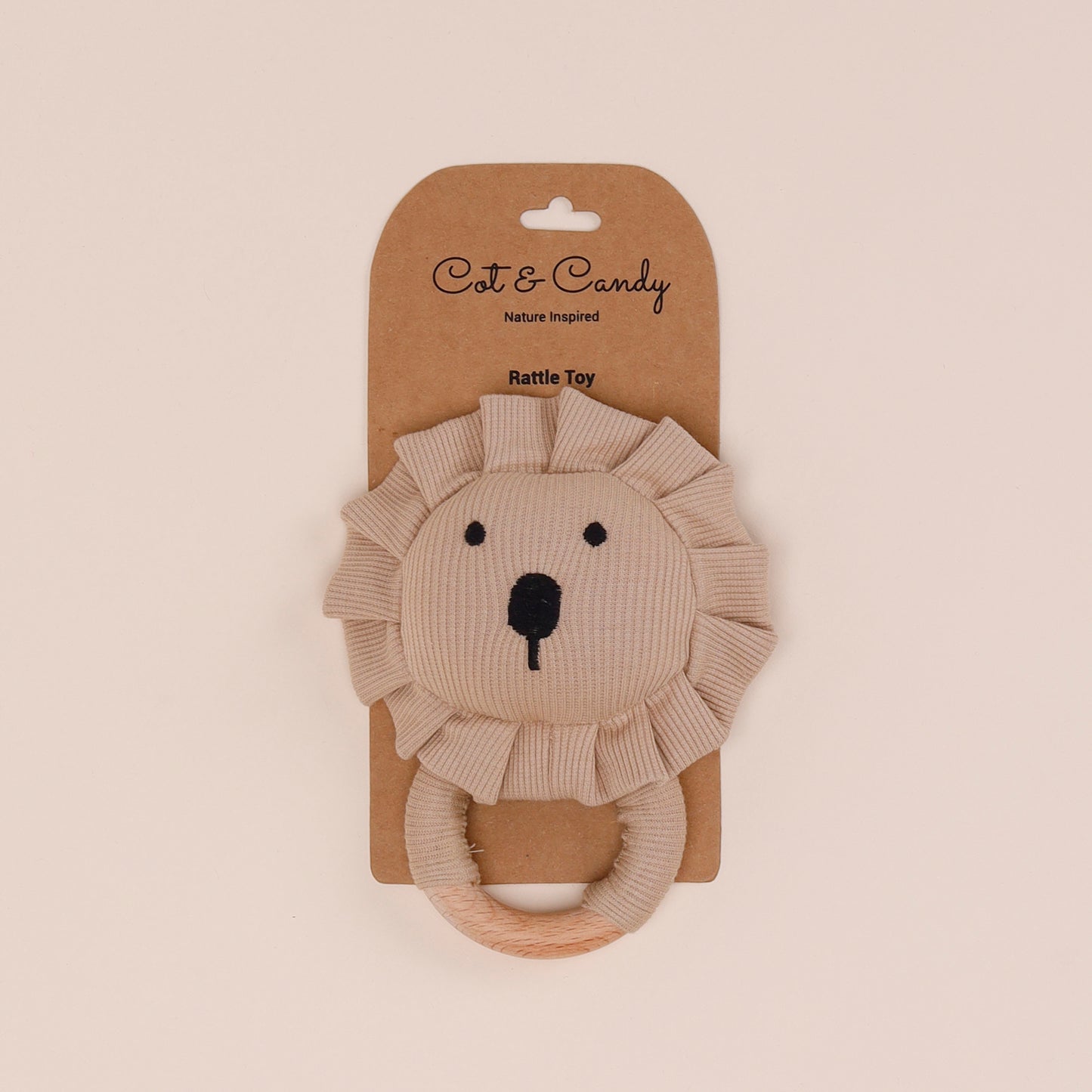 Latte Organic Baby Rattle Toy