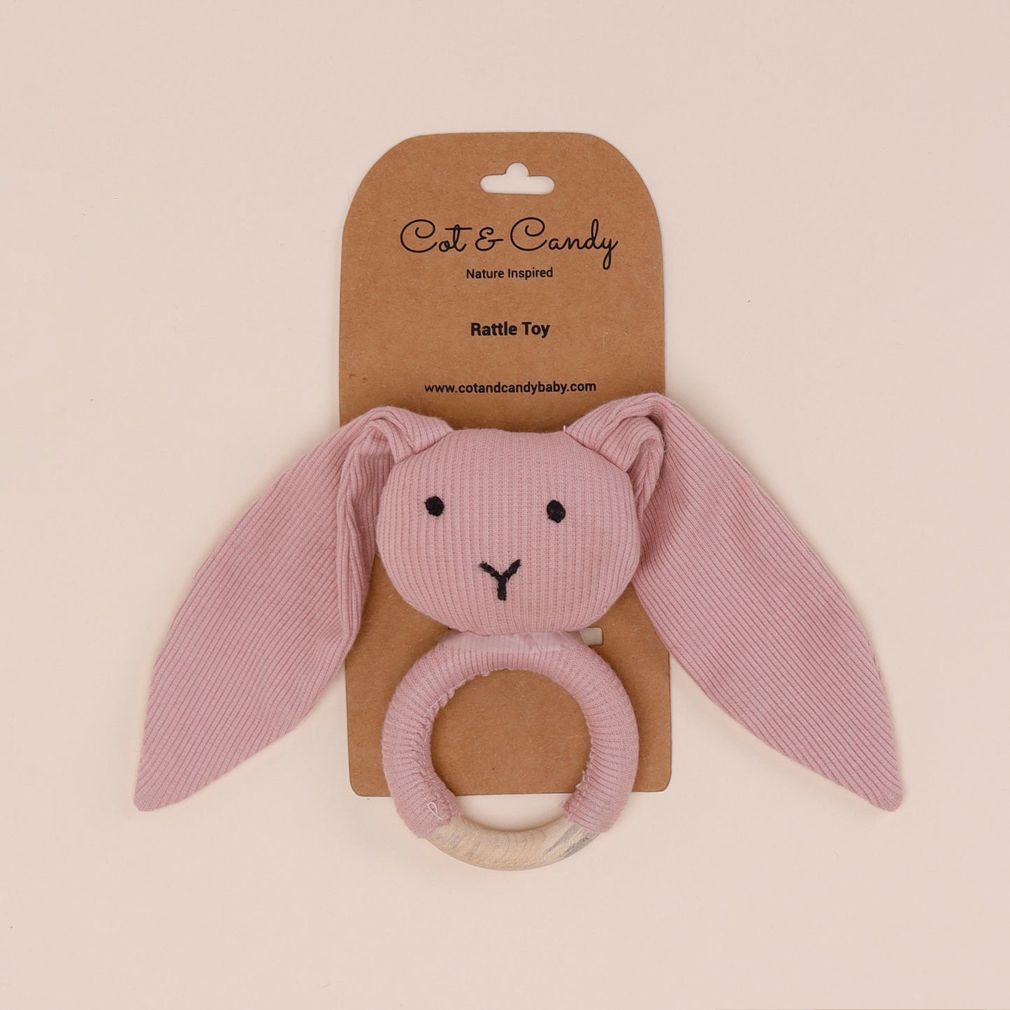 Blush Pink Organic Short Sleeve Bodysuit With Beanie, Rattle Toy and Ballerina Bib