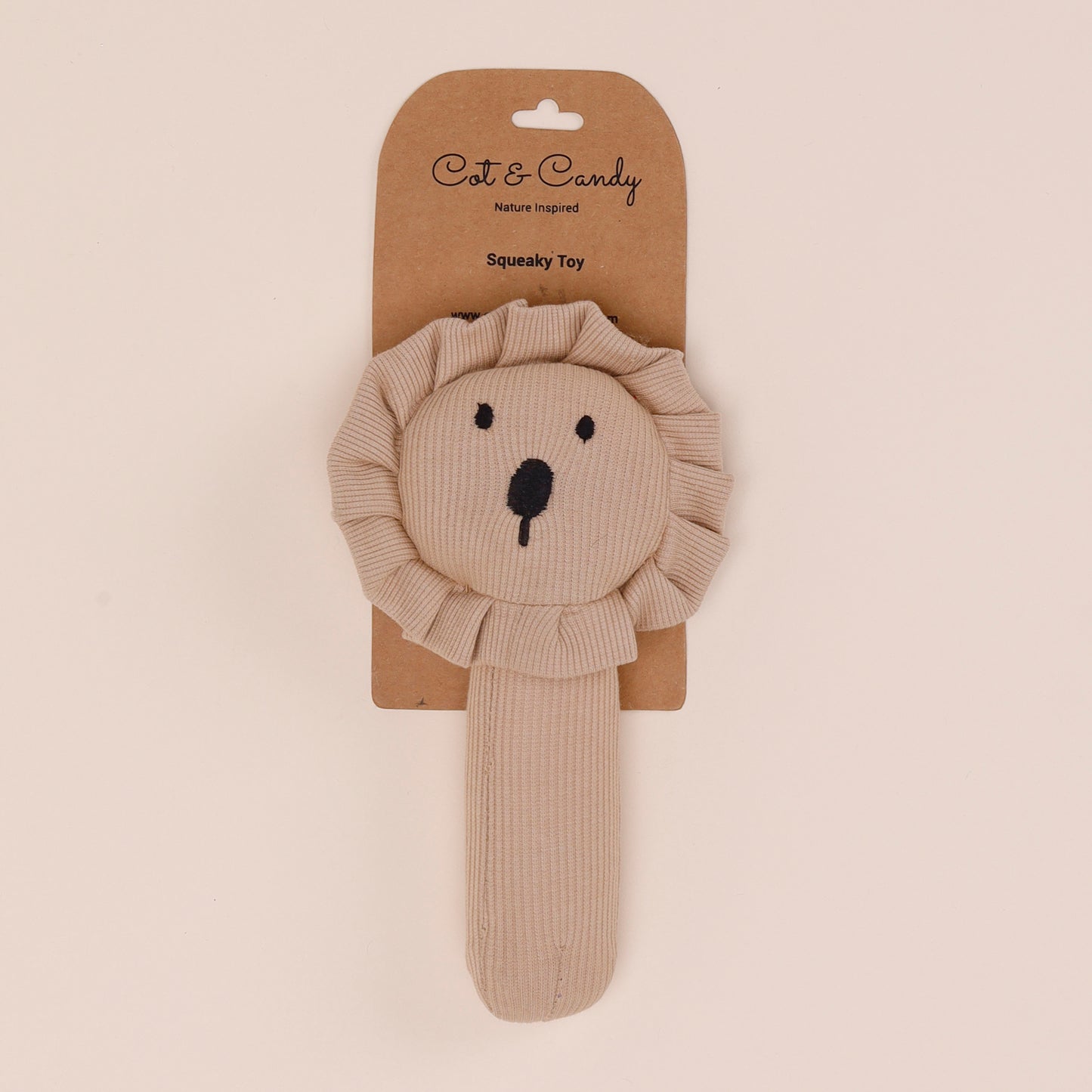 Latte Organic Baby Squeaky Toy