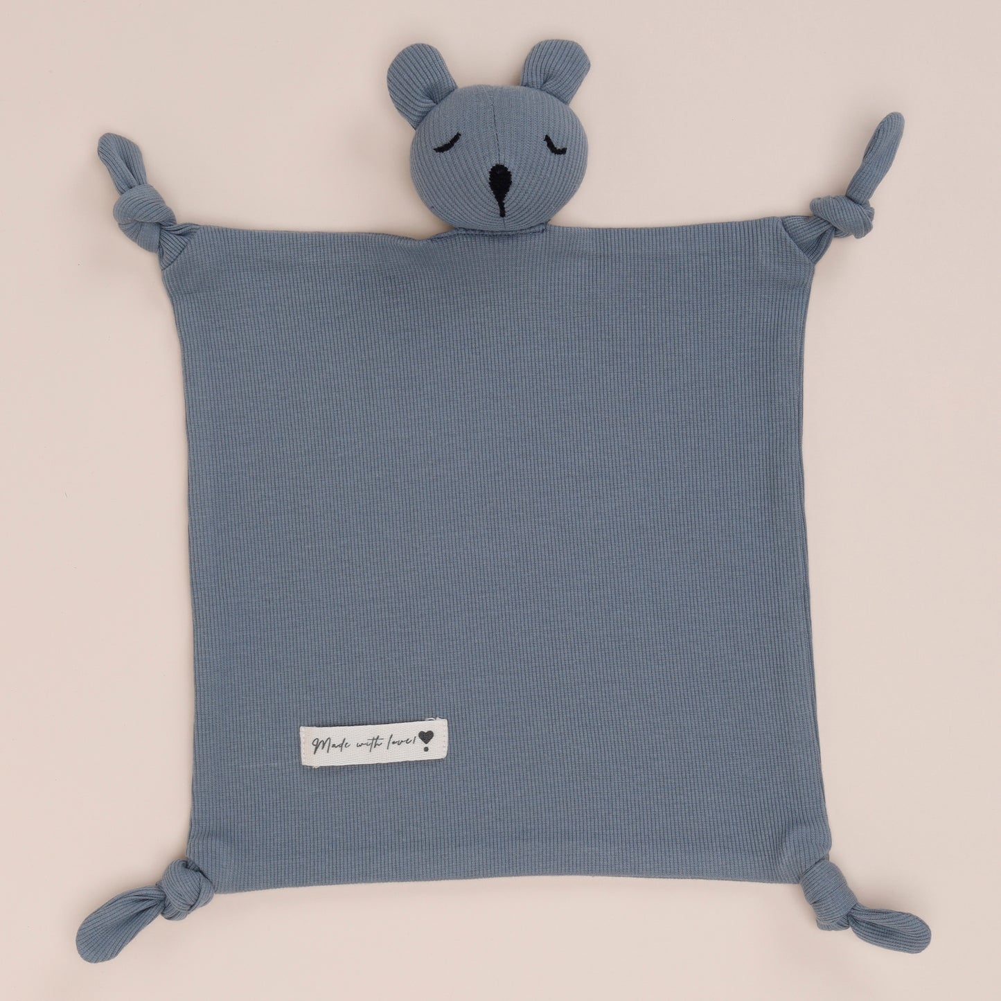 Construction Organic Long Sleeve Bodysuit With Denim Leggings and Security Toy