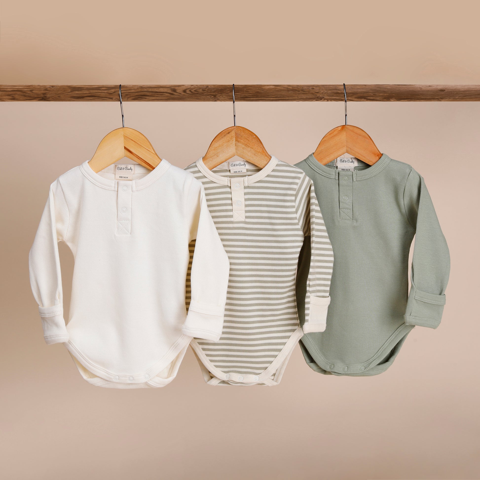 buy organic Long Sleeve Bodysuits - Pack of 3