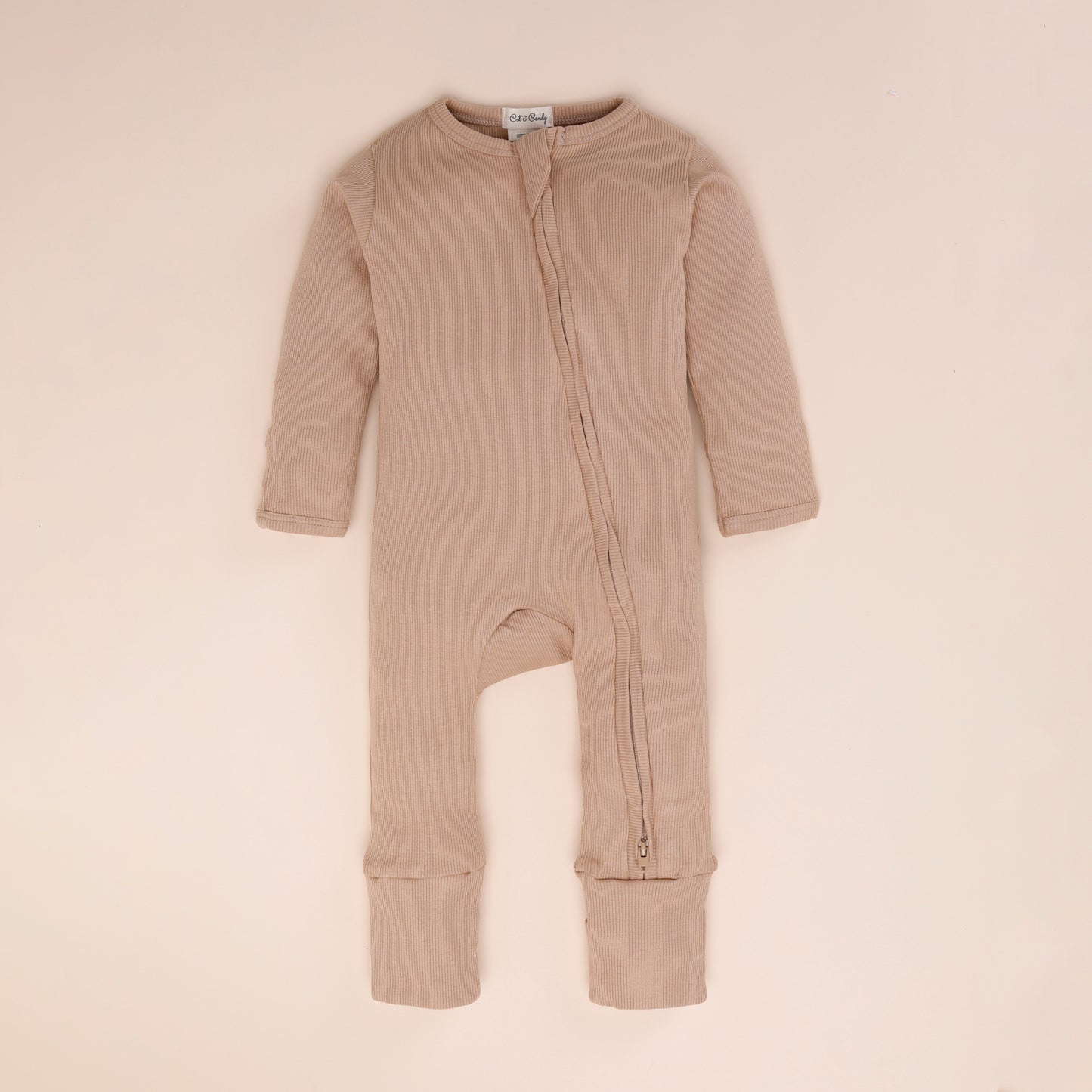 Milk + Oatmeal + Latte Organic Zipsuit