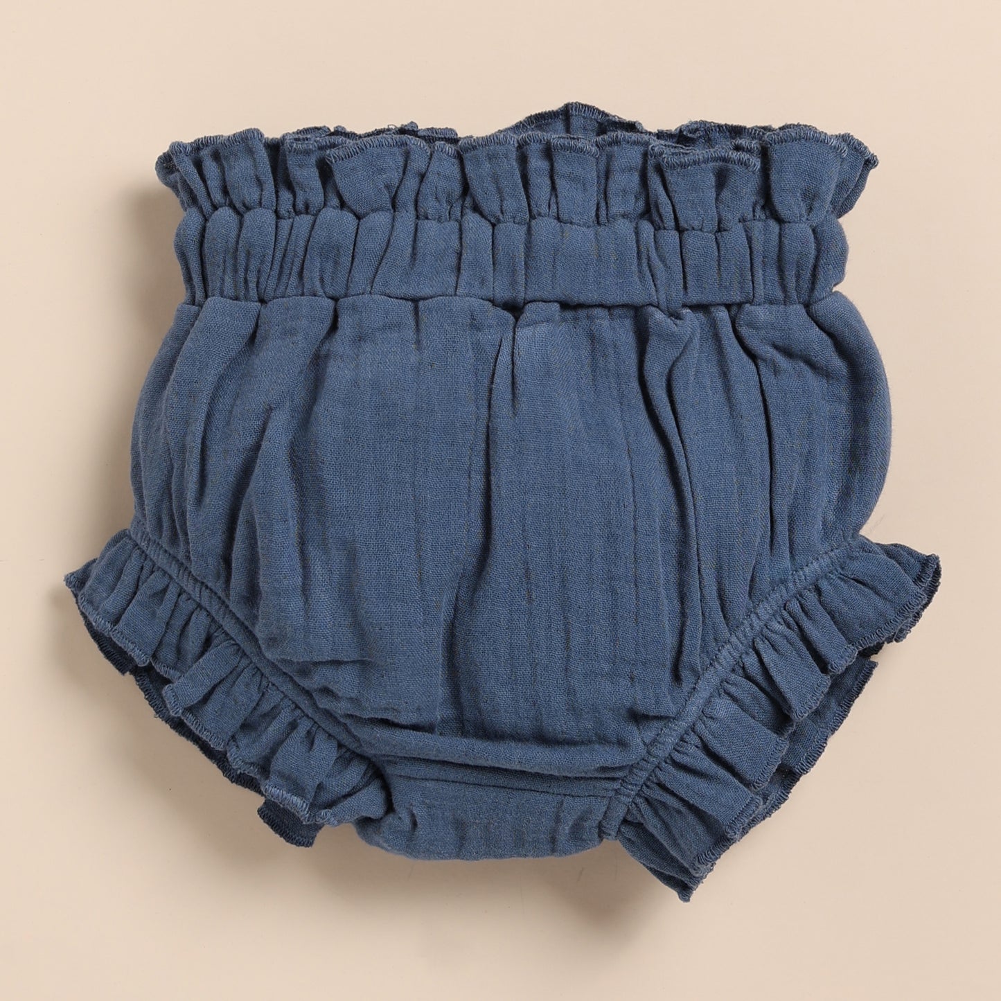 Navy Organic Muslin High Waist Bloomer for 0-18 months baby