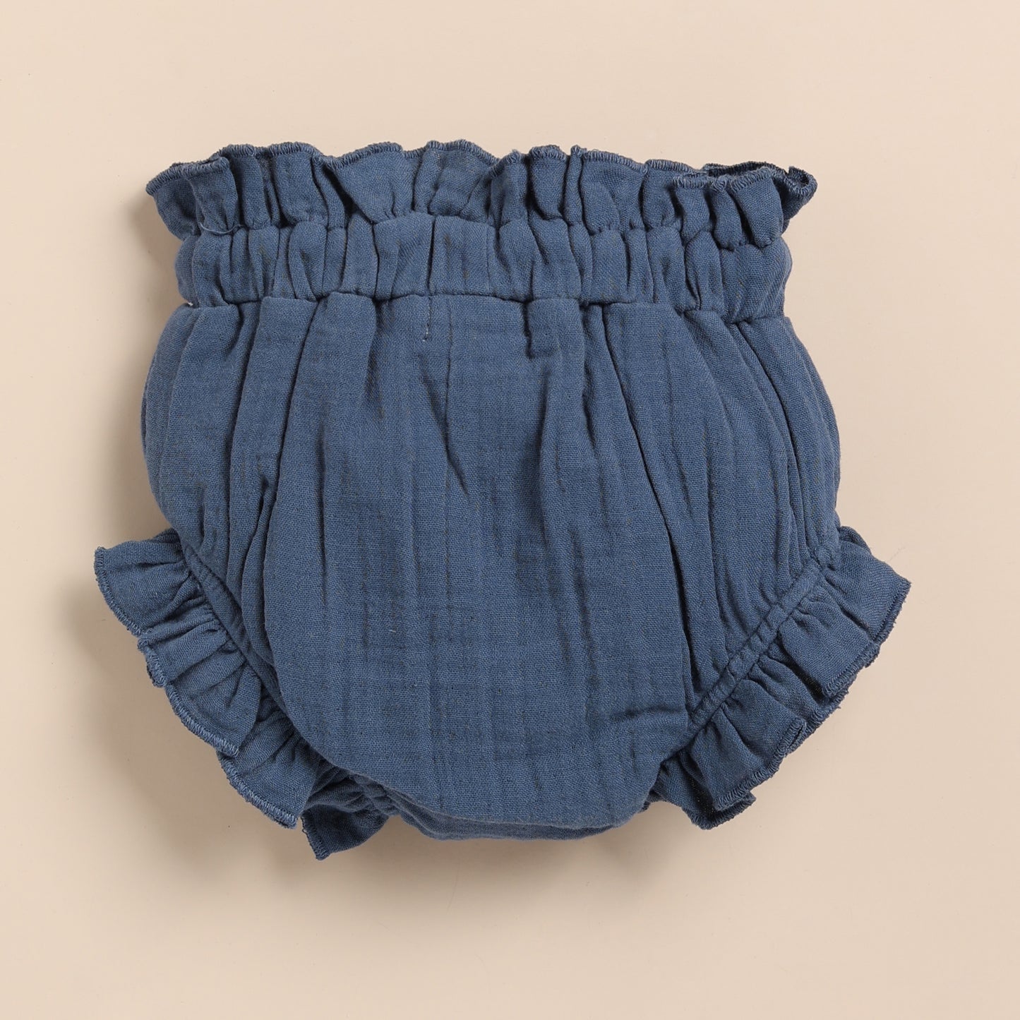 Navy Organic Muslin High Waist Bloomer for newborn baby