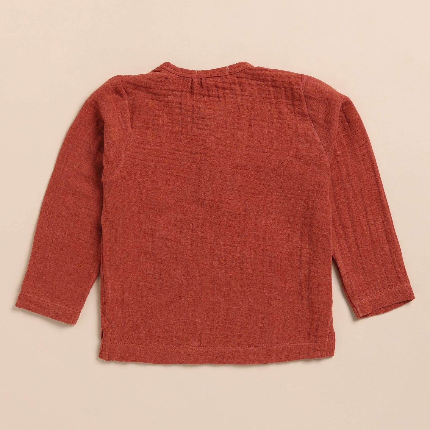 Picante Organic Muslin Long Sleeve Henley Tshirt With Lounge Pant Set