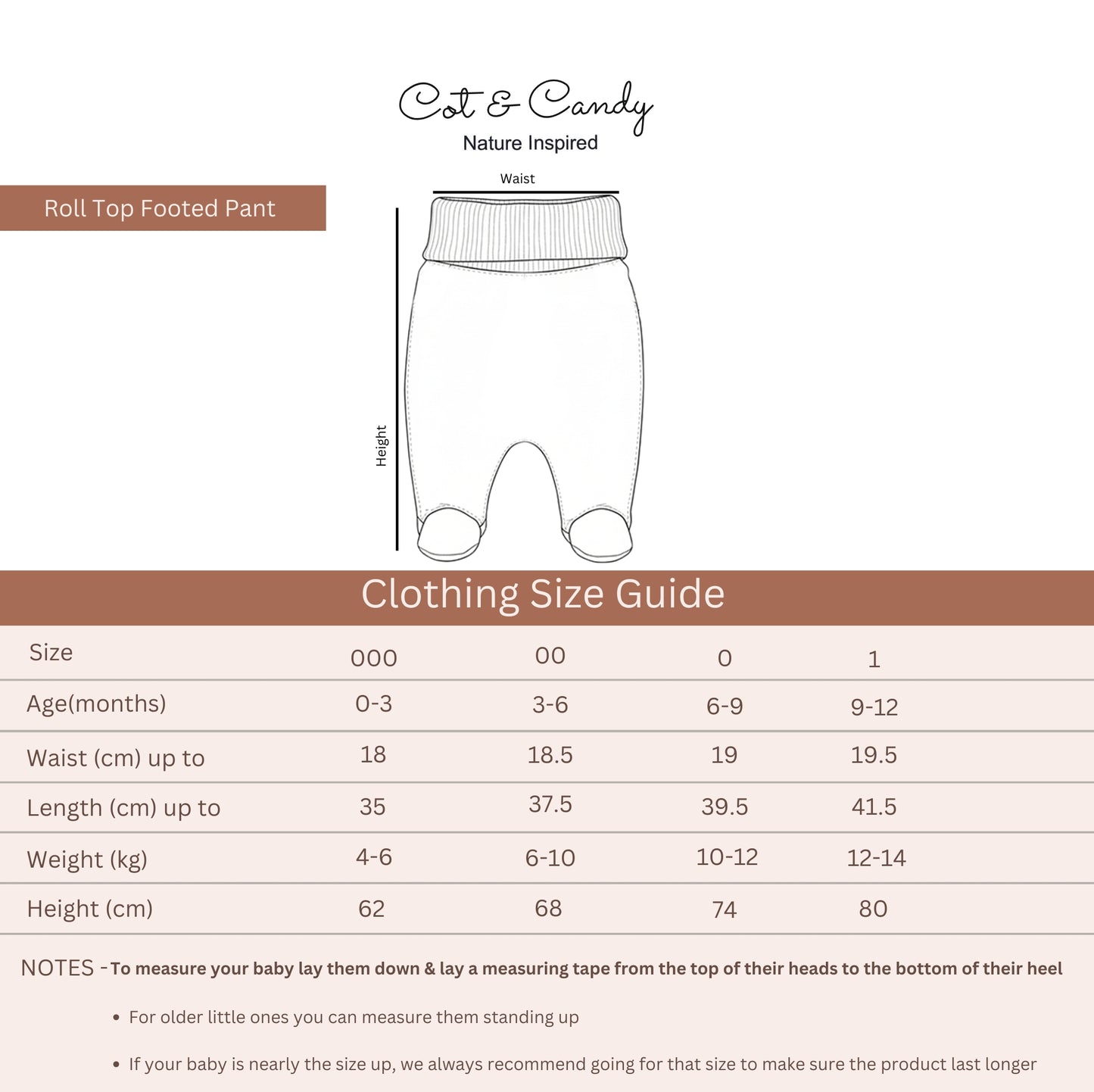 Tiny Twinkle Organic Rolled Top Footed Pant