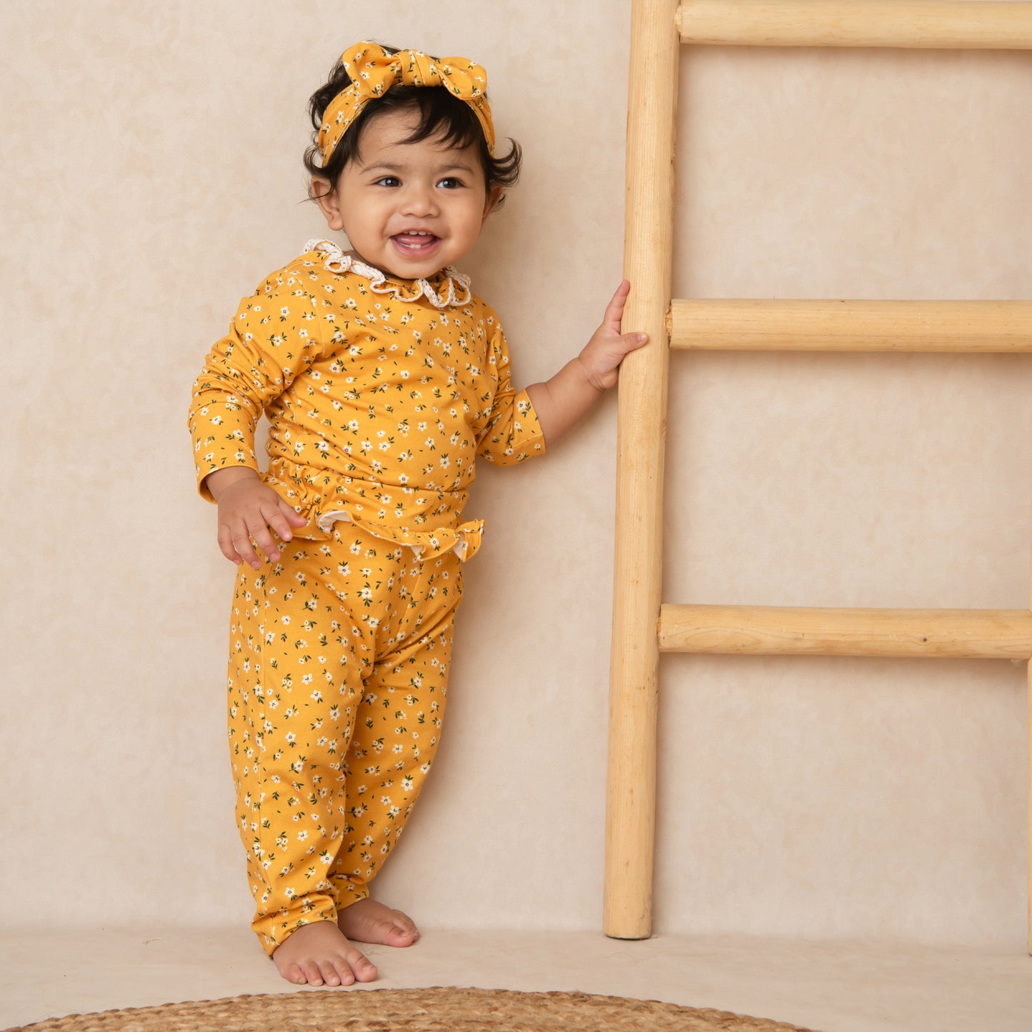Order Vintage Floral Organic Frill Leggings for your 6-12 months baby - CotandCandyBaby