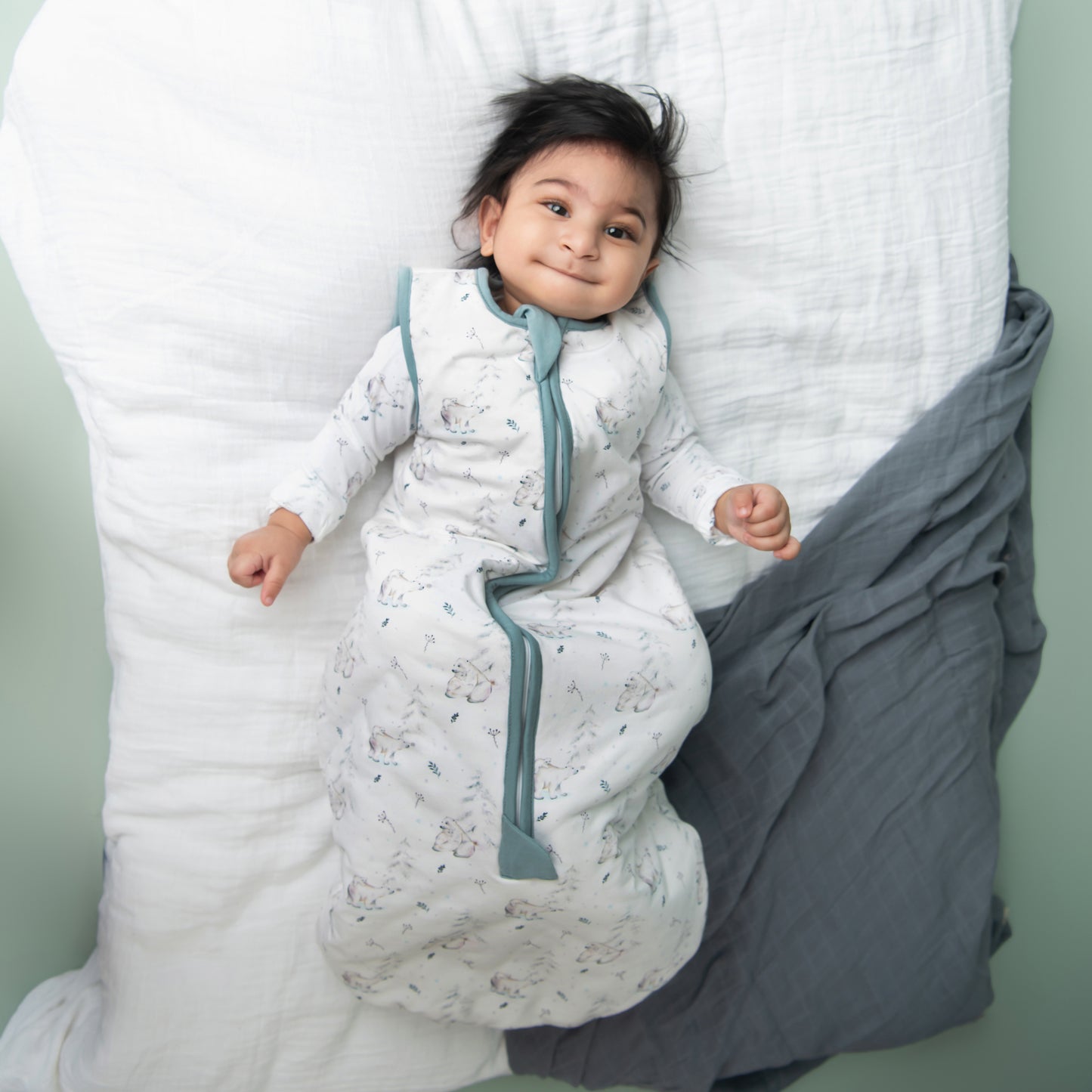 Constellation Bear Organic Jersey Winter 2.5 TOG Baby Sleeping Bag with 100% Organic Cotton filling