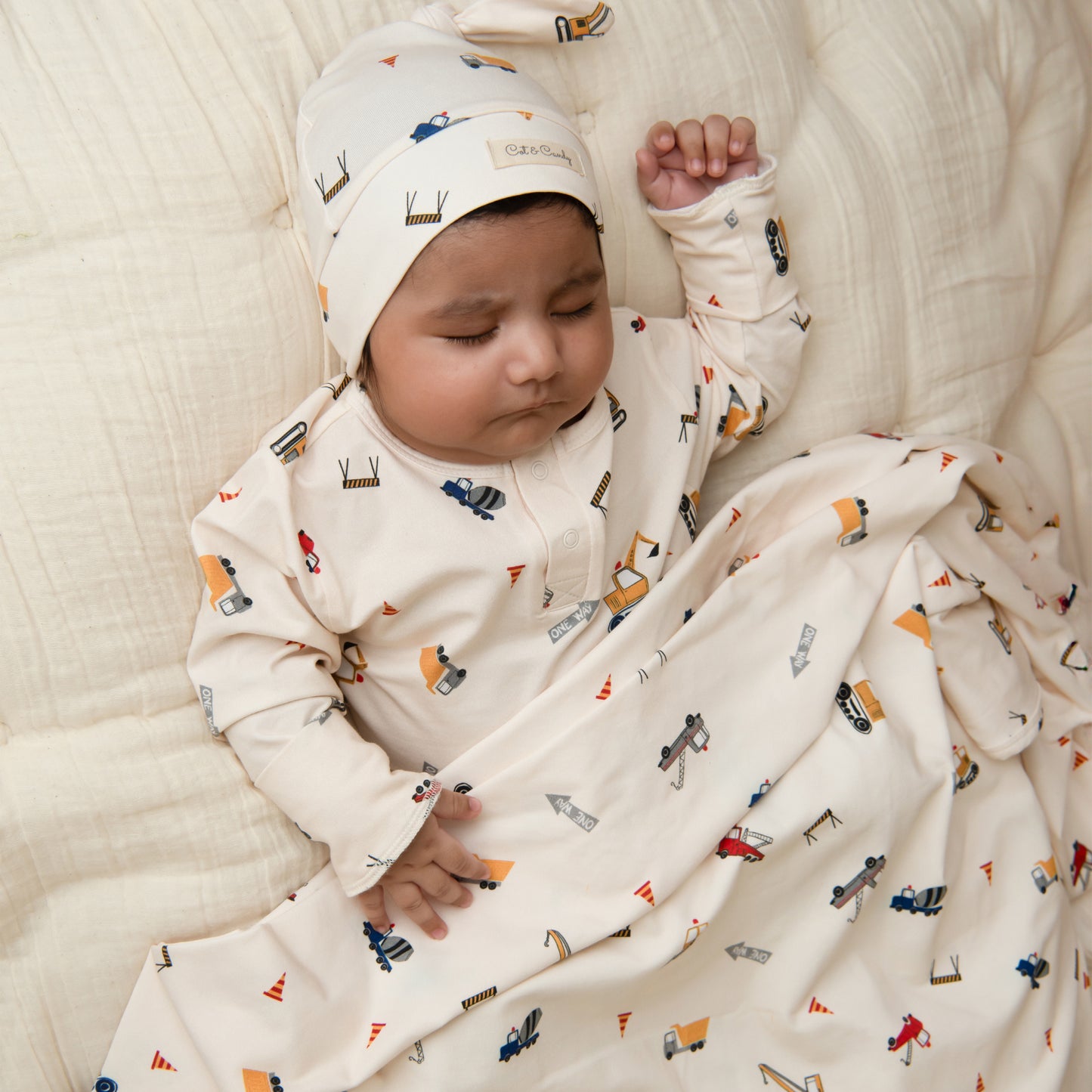 Shop Constellation Bear Organic Beanie for your 0-6 months baby - CotandCandyBaby