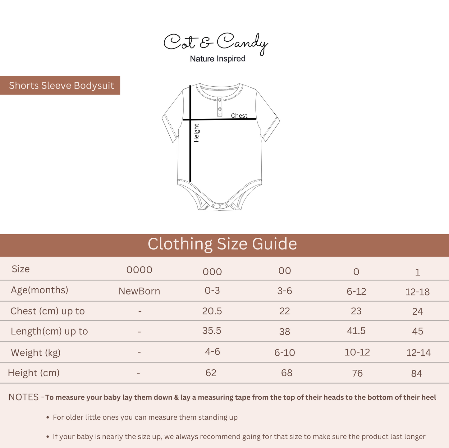 Chocolate Organic Short Sleeve Bodysuit