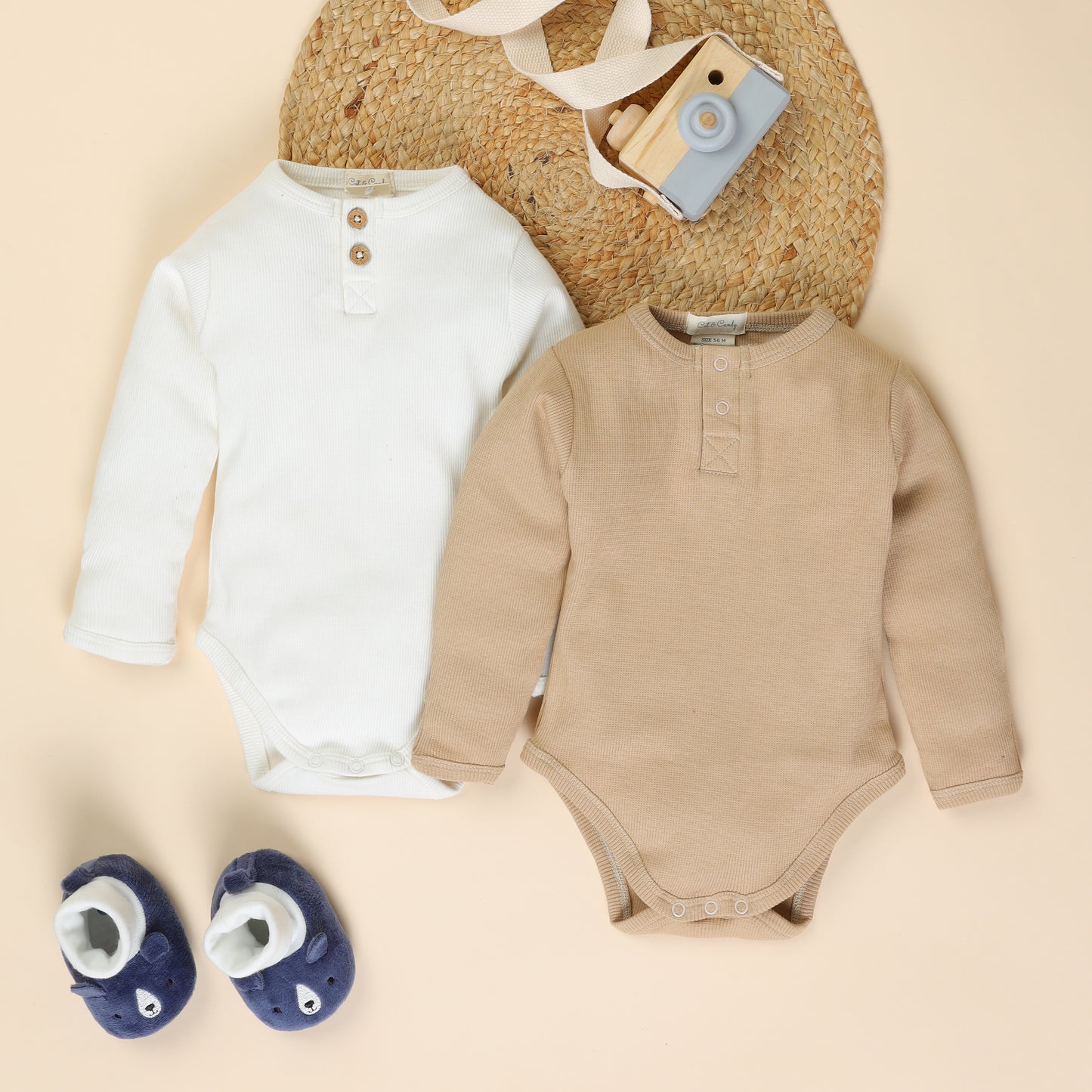 Solid Long Sleeve Bodysuits - Pack of 2