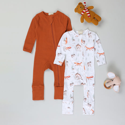 Zipsuits - Solid & Print Pack of 2
