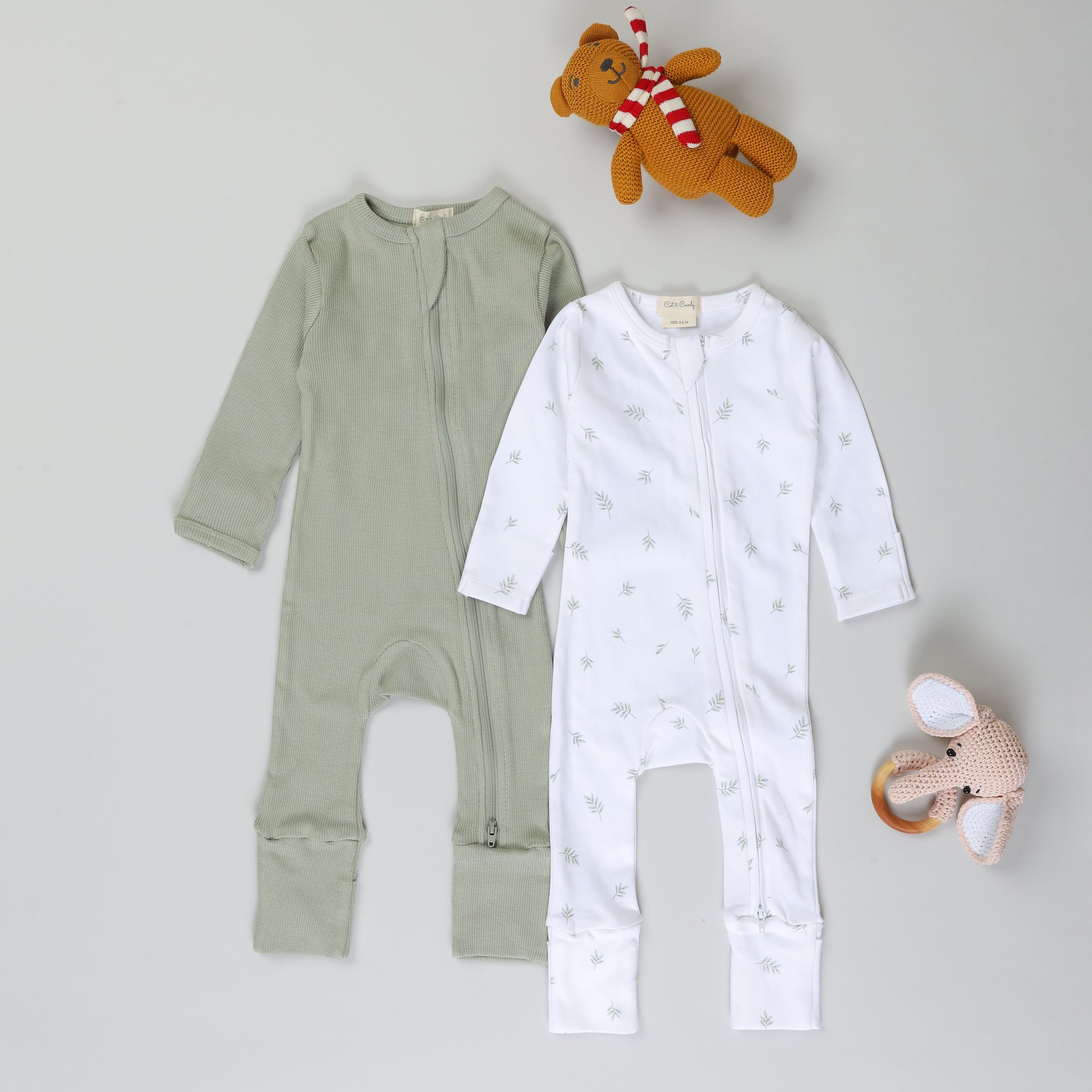 long sleeve zipsuits for newborn