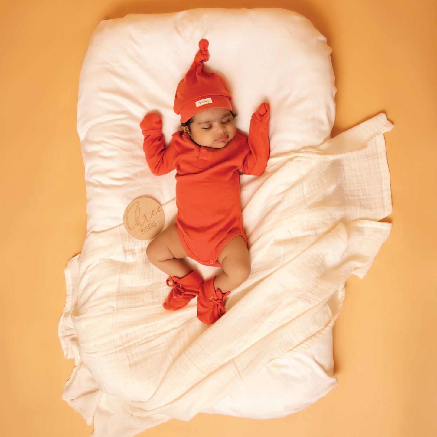 Berry Organic Full Sleeve Bodysuit with booties