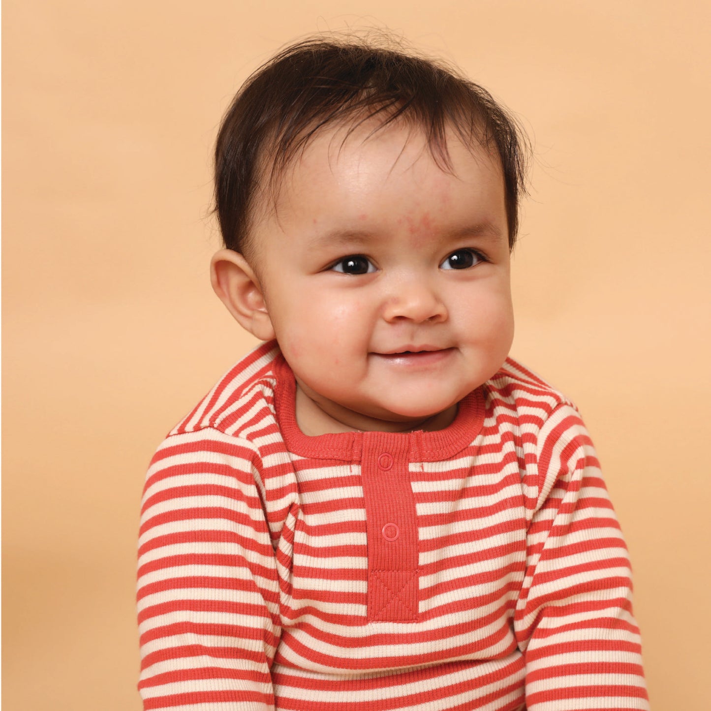 Buy Berry Stripe Organic Long Sleeve Bodysuit online