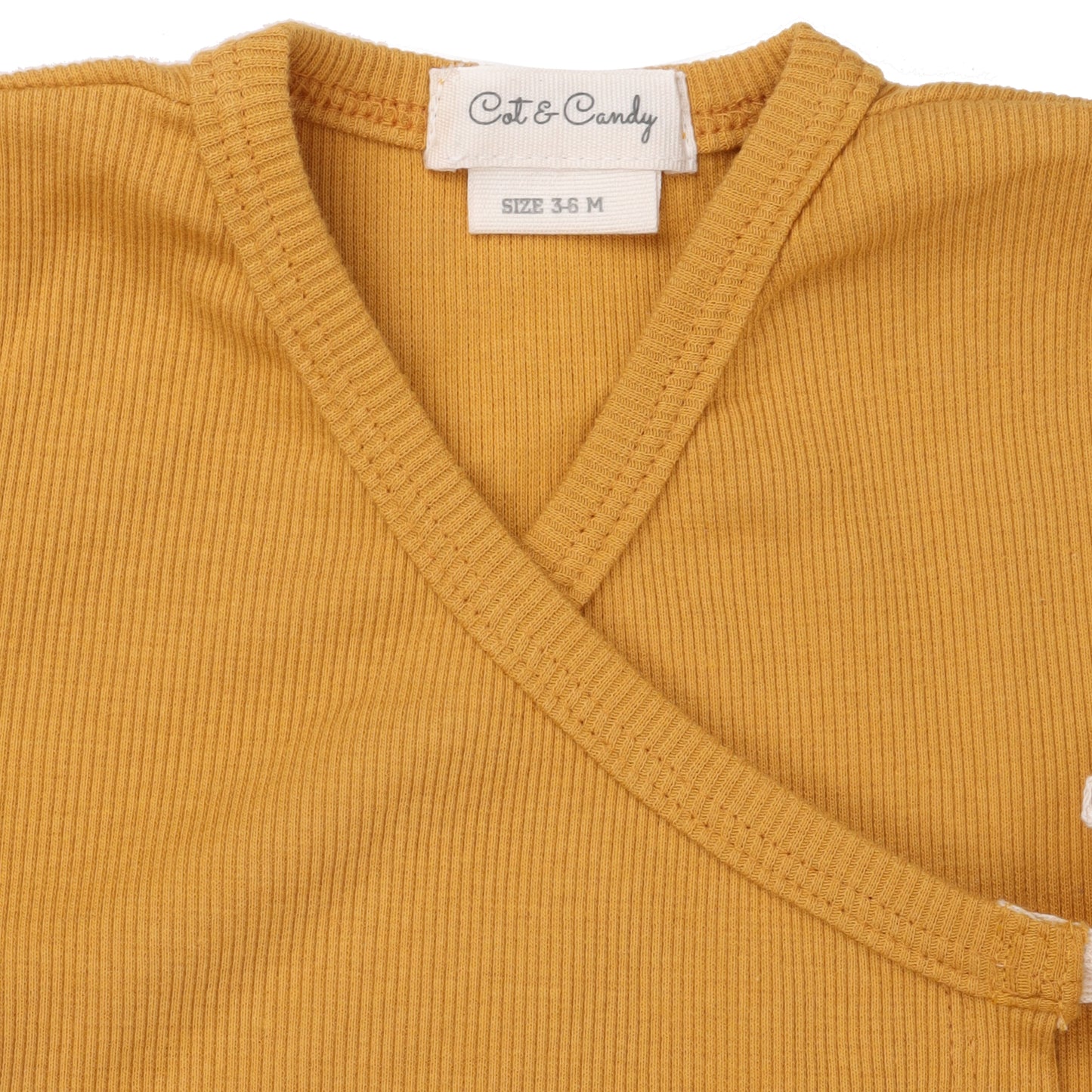Mustard Organic Kimono Gown