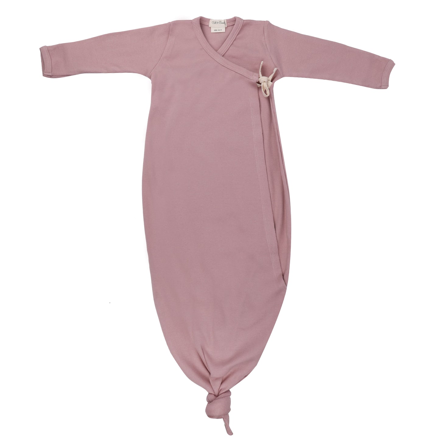 Blush Pink Organic Kimono Gown