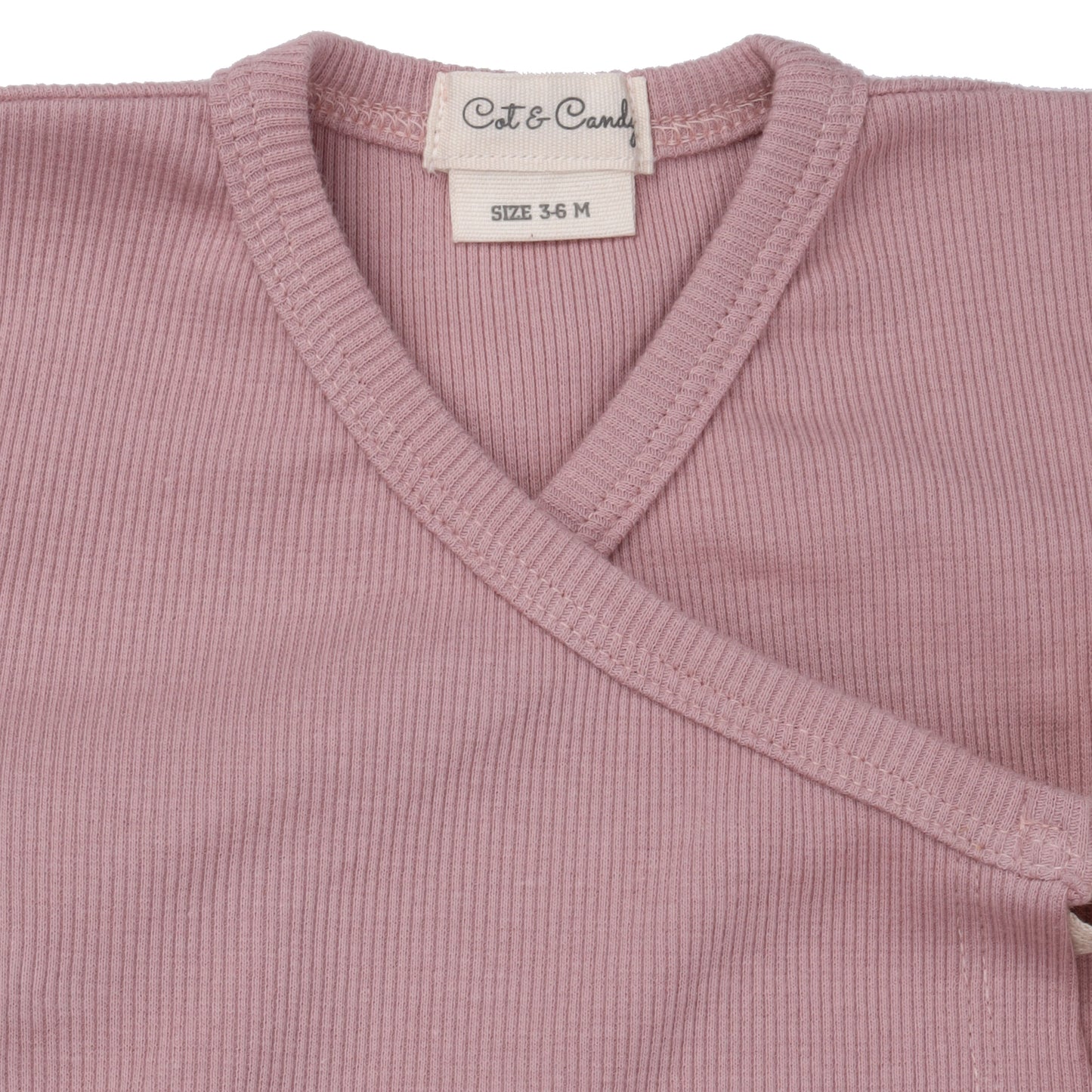 Blush Pink Organic Kimono Gown
