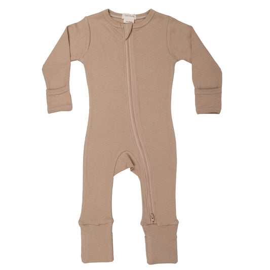 Latte Organic Zipsuit