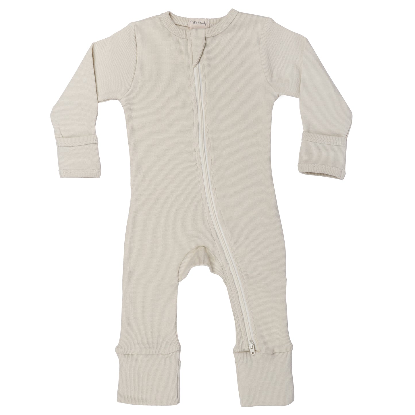 Thoughtfully created keeping in mind the sensitive skin of babies, our one-of-a-kind rompers are made from the softest quality cotton ribbed fabric which are GOTS certified. The romper features a zipper in front for ease of the Mum to put on the garment. The two-way special zipper design helps in fuss-free diaper change for the Mum. These zip suits are all season wear that keeps your baby comfortable and makes a cute fashion statement.