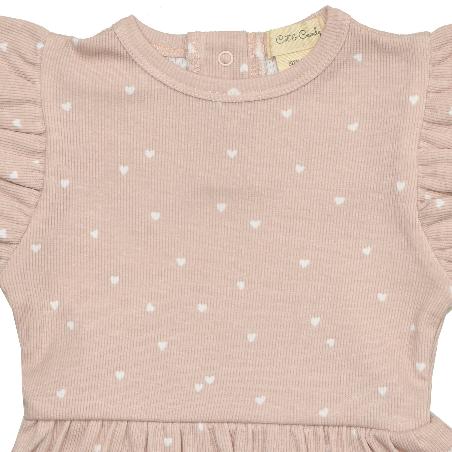 Heart Print Organic Skater Dress