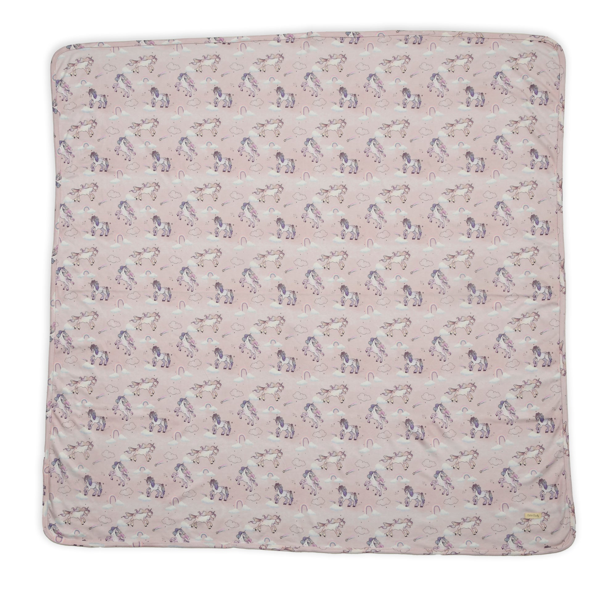 Unicorn Print Organic Jersey Swaddle Wrap for infants baby