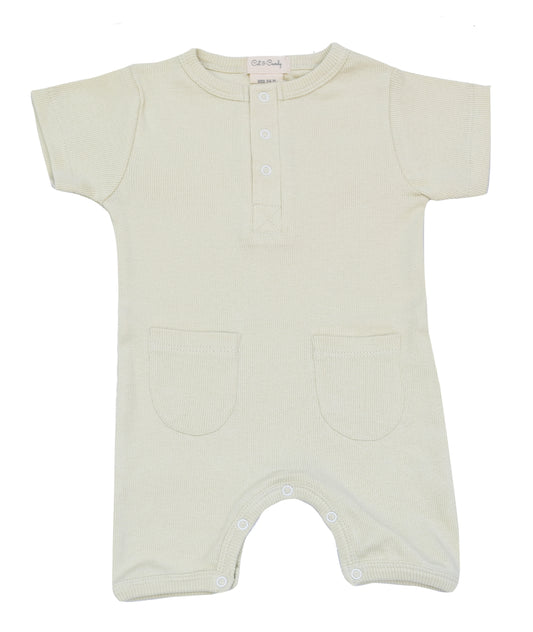 Oatmeal Organic Romper