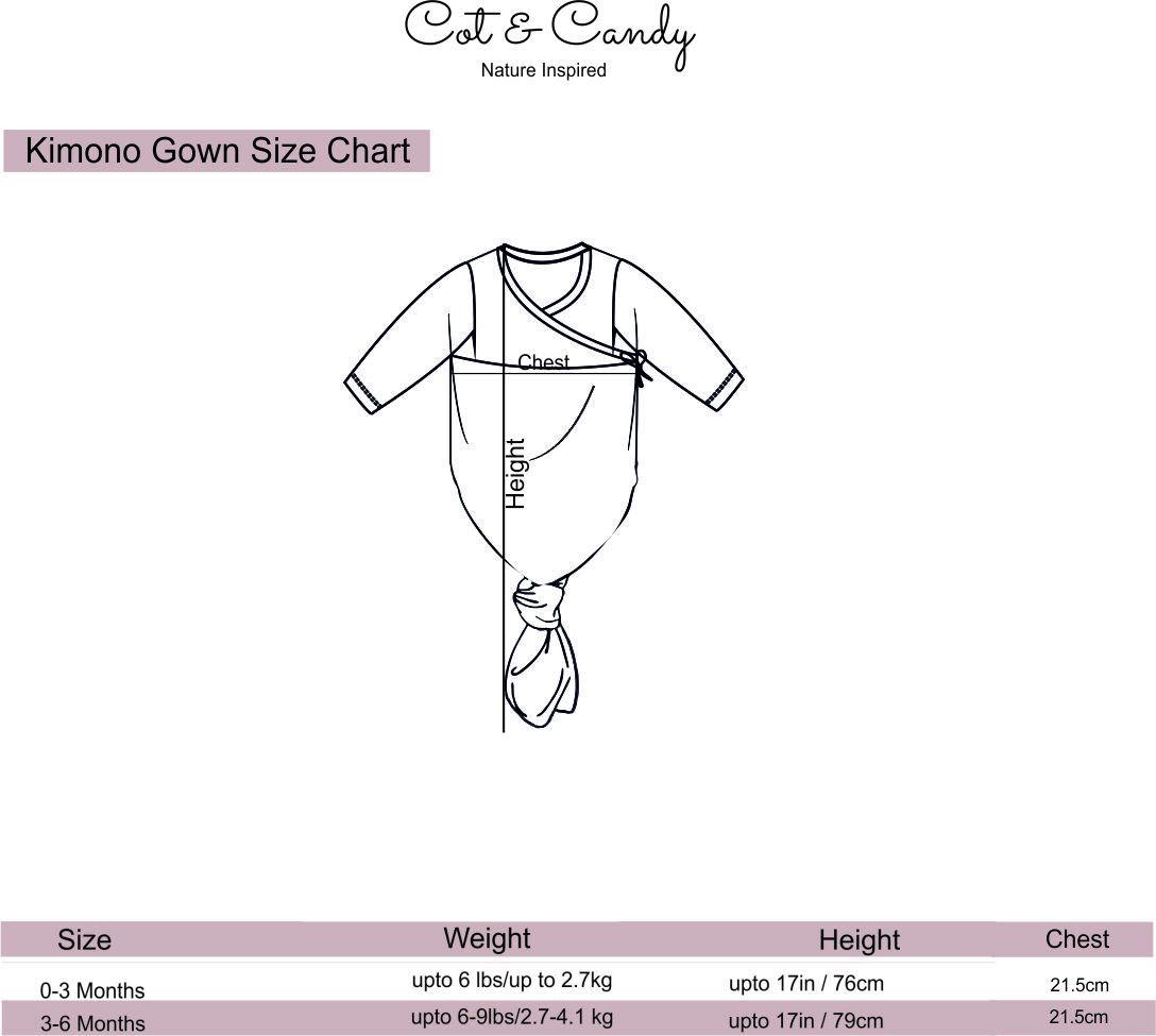 Latte Organic gown and headband set