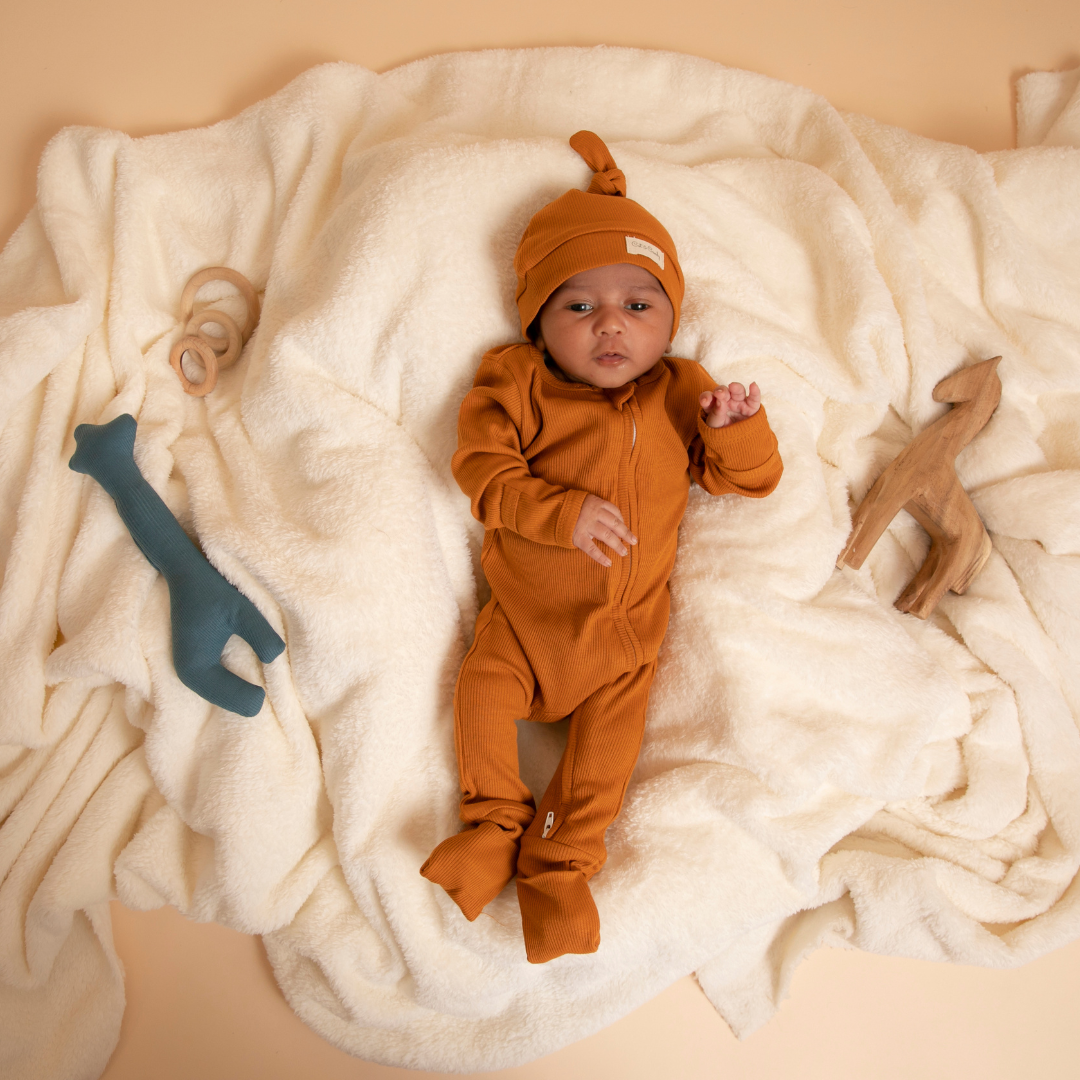 Rust Organic Zipsuit