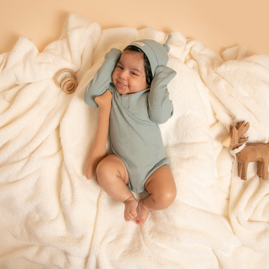 Sea Foam Organic Full Sleeve Bodysuits