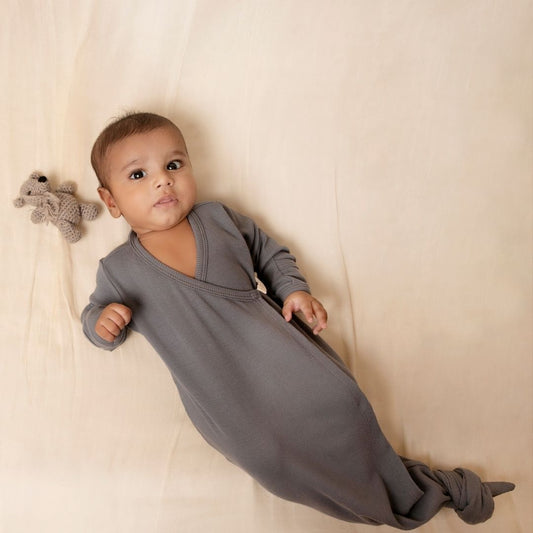 Aqua Organic Kimono Gown