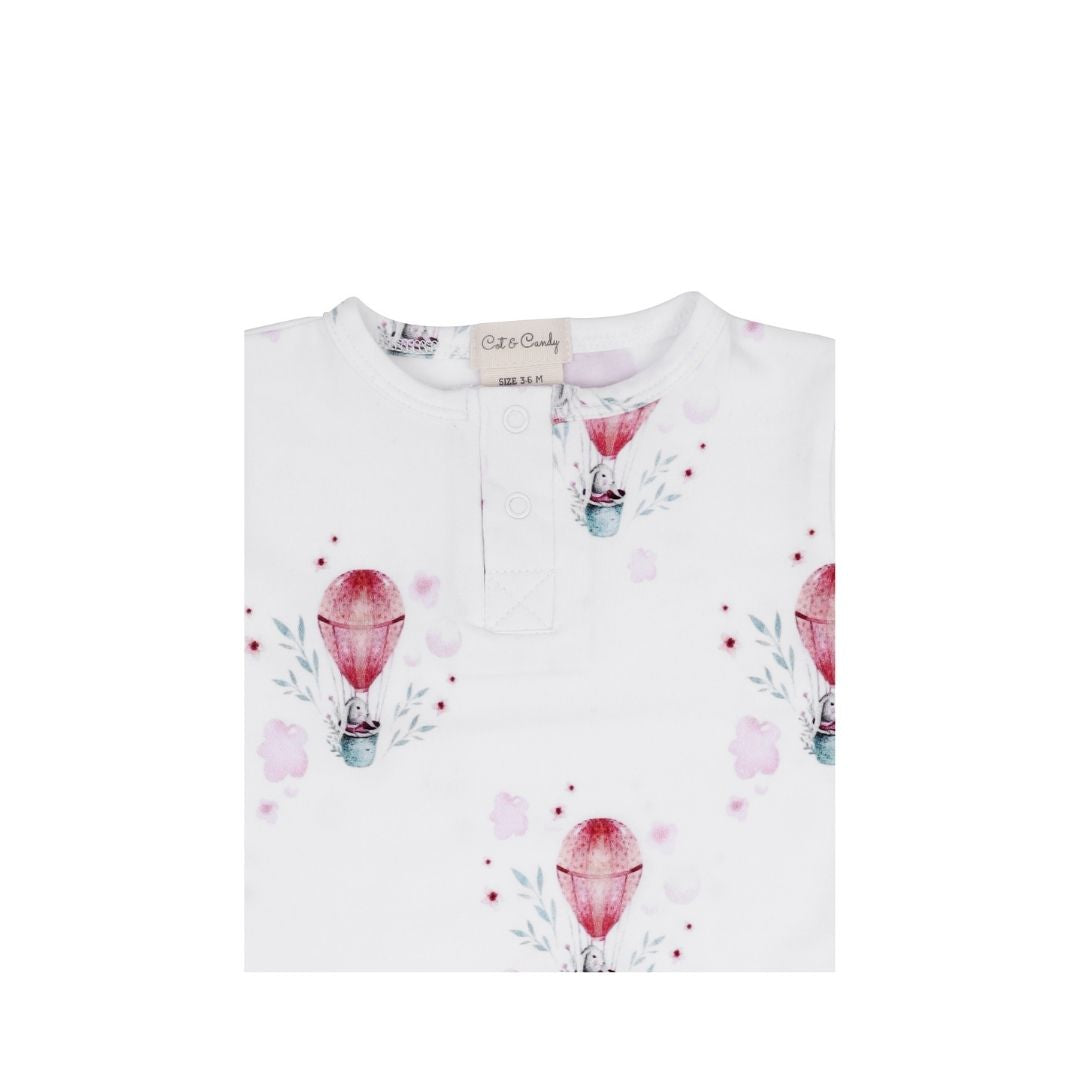 Bunny Expedition Organic Long Sleeve Bodysuit