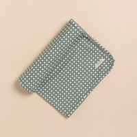 Load image into Gallery viewer, Mineral Gingham Organic Swaddle Wrap
