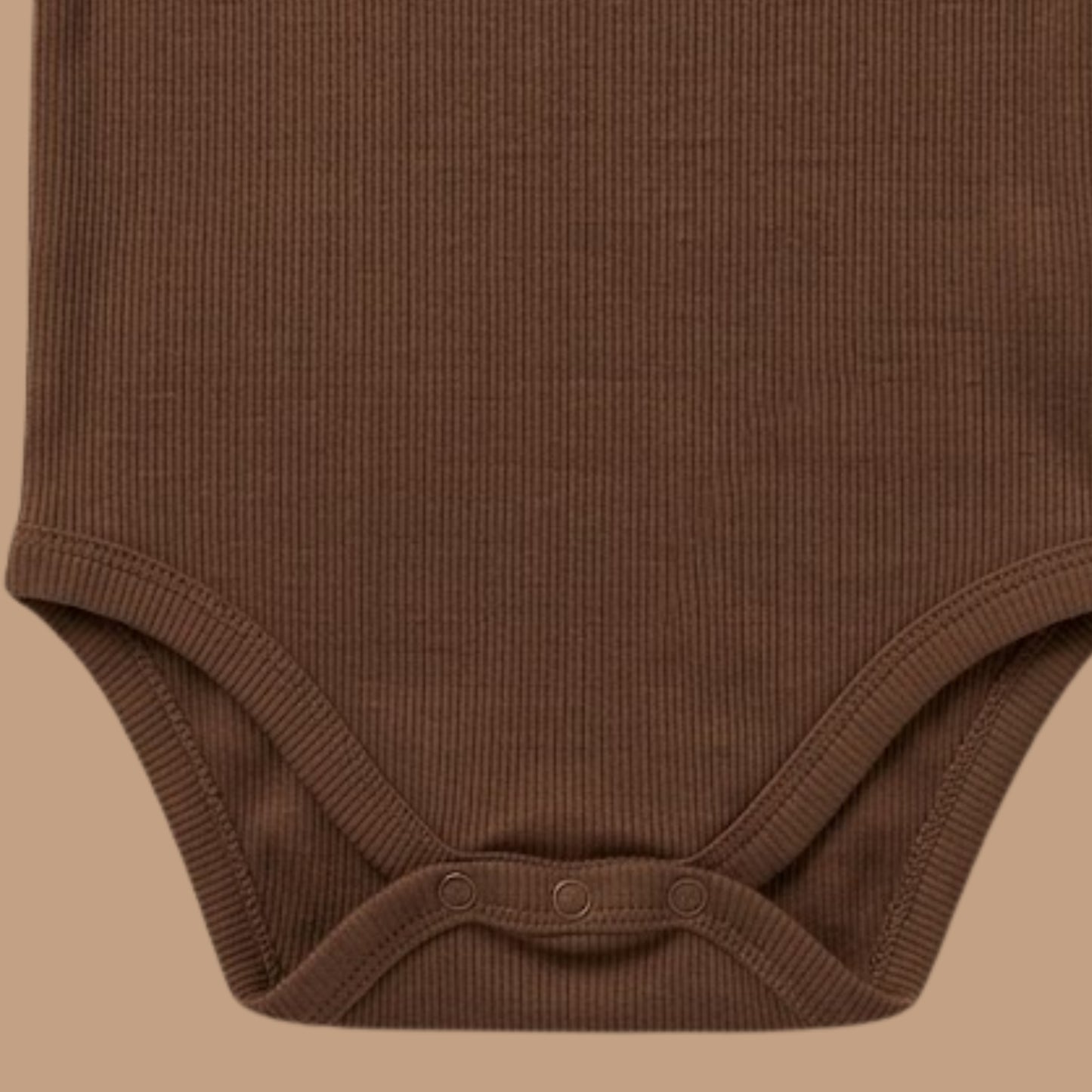 Chocolate Organic Short Sleeve Bodysuit