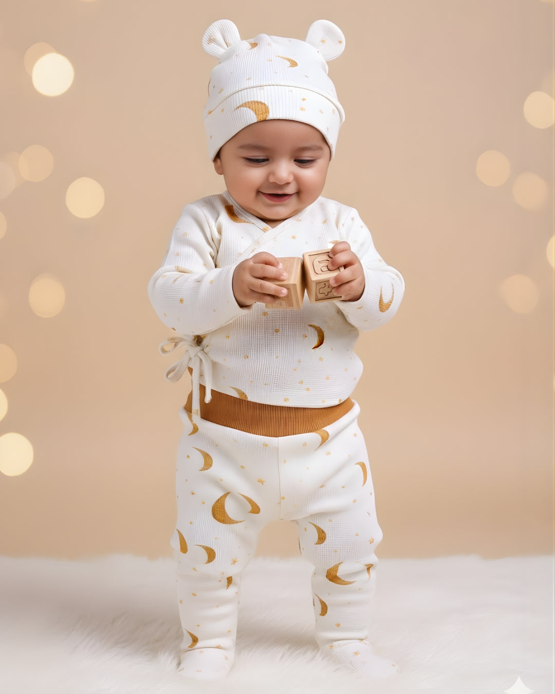 Tiny Twinkle Organic Rolled Top Footed Pant