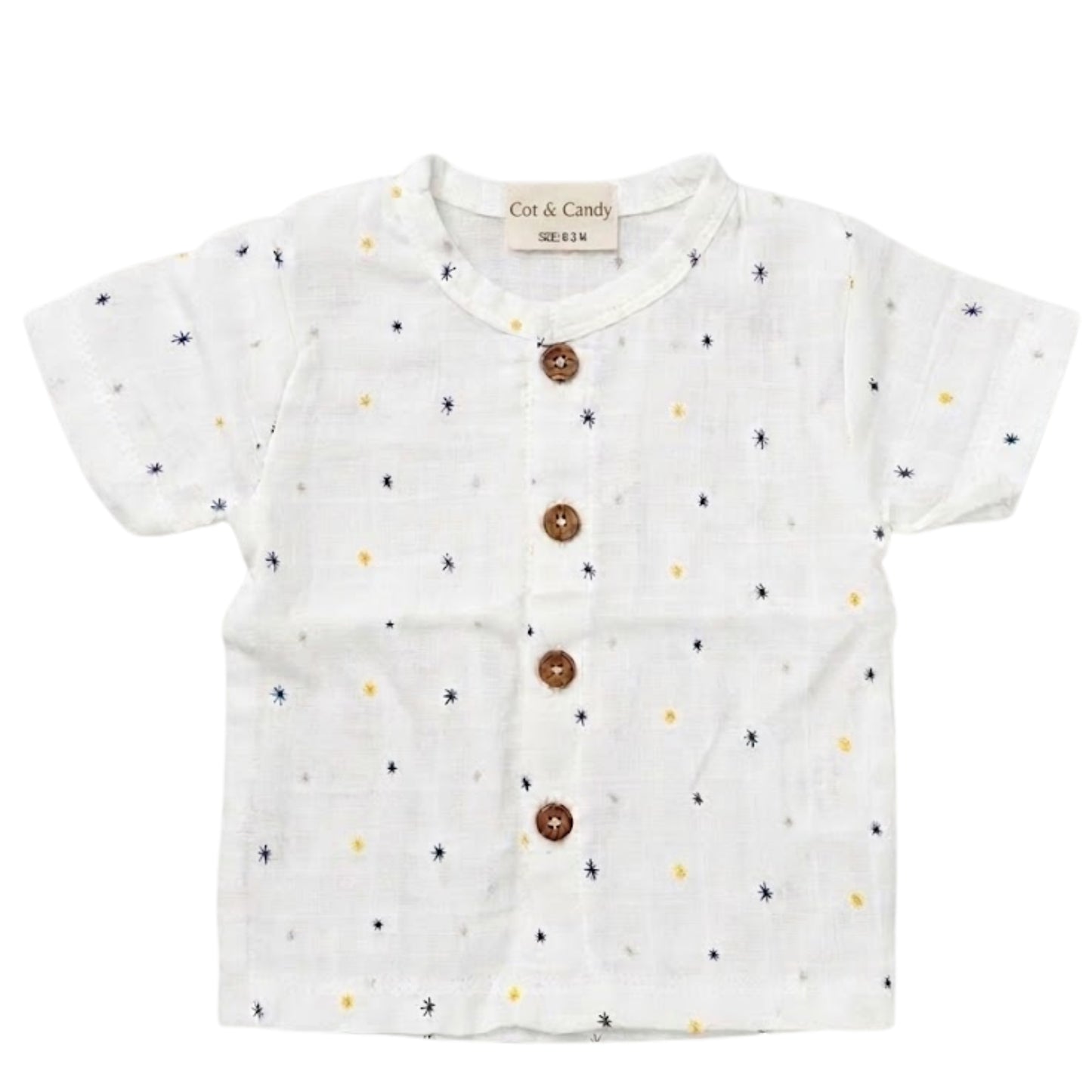 Printed Organic Muslin Jhabla Top Pack Of 2