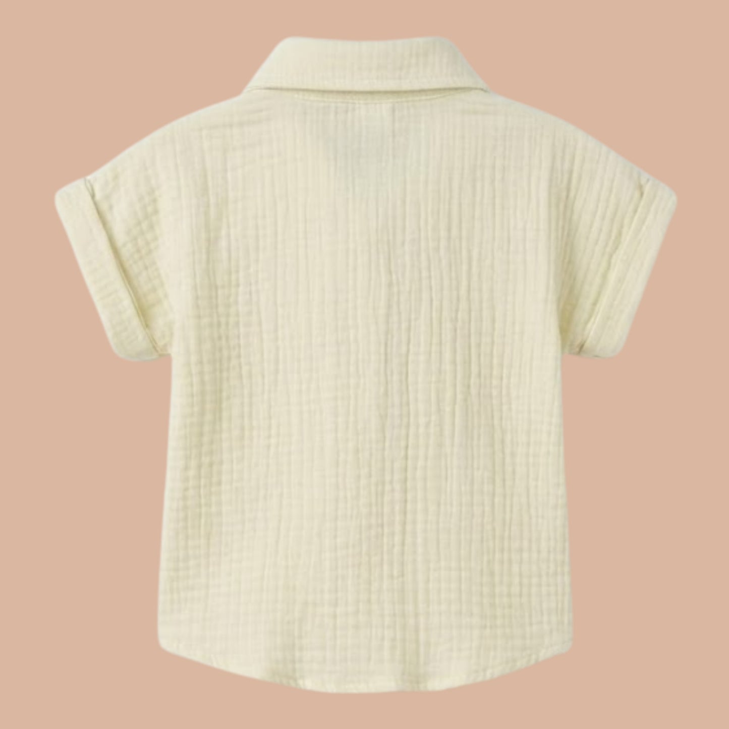 Summer Breeze Organic Muslin Jhabla Set Oversized Shirt with shorts